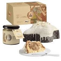Zestaw ORO Di MANNA_ COLOMBA czekoladowa z kremem "di manna" (800g + 180g kremu)