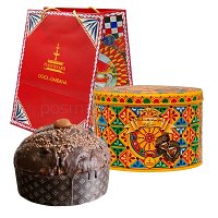 Panettone ALLE CASTAGNE GLASSATE E AL GIANDUIA w op. DOLCE&GABBANA, 1000g