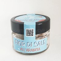 Sól morska z Sycylii  "FIOR di SALE", z Pomarańczą, 120g (słoik)