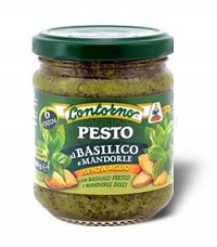 Pesto z bazylii i migdałów (bez czosnku), 180g