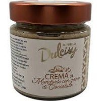 Krem Migdałowy (40% Migdałów) z groszkami czekoladowymi, 210g (ANTICA SICILIA)