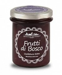 Konfitura z OWOCÓW JAGODOWYCH z Sycylii (BEZ CUKRU) , 240g  (SICILIAN FACTORY))